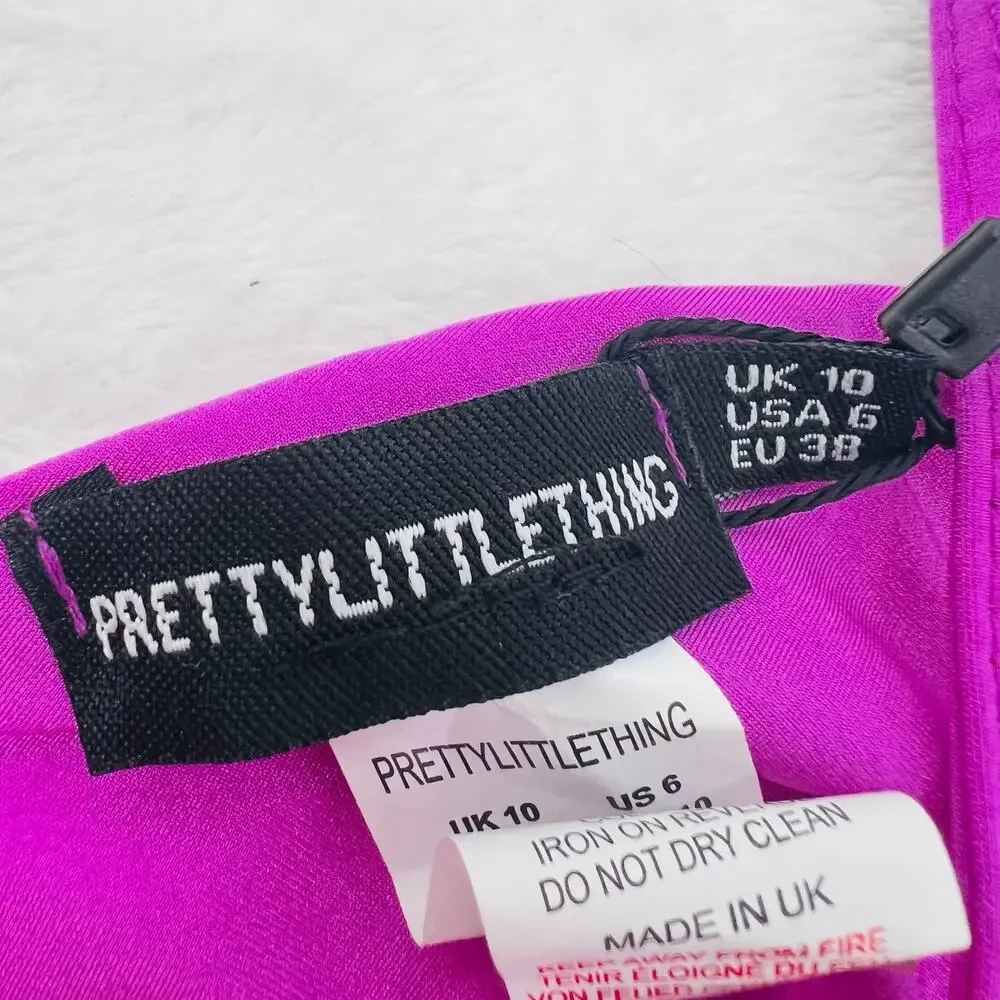 PRETTY LITTLE THING NWT Orchid Color Bikini Swim Top 6 Beach Pool Cruise